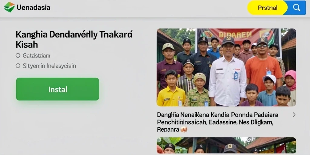 Tampilan awal permainan dengan grafis menarik.