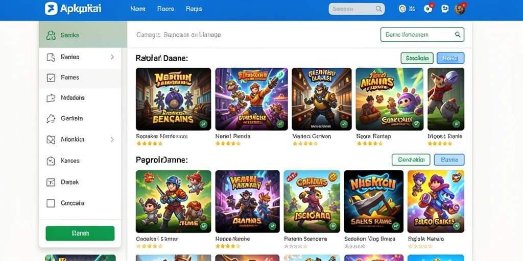 Tampilan antarmuka yang user-friendly untuk permainan.
