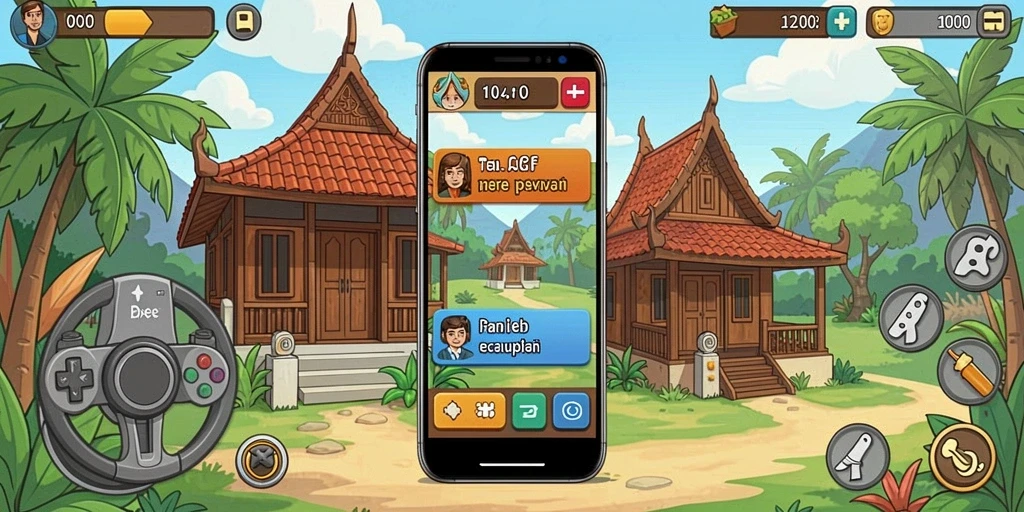 Screenshot menunjukkan karakter utama dalam aksi mendebarkan.