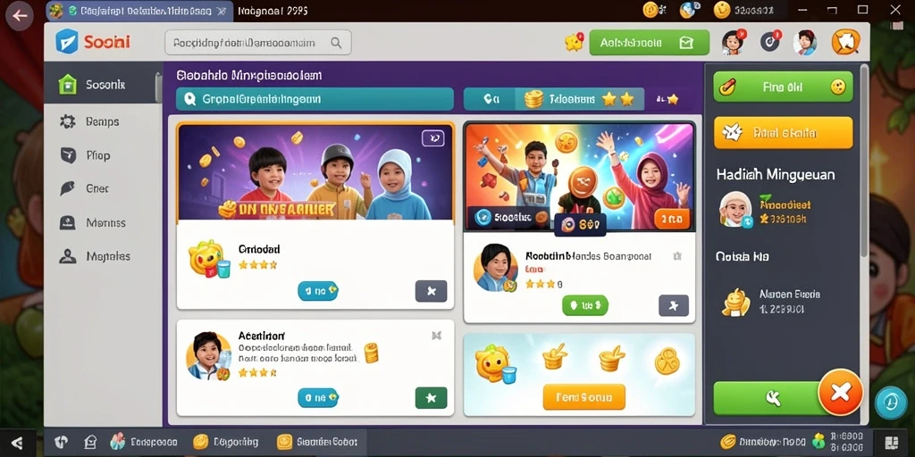 Tampilan antarmuka yang menarik dan mudah digunakan.