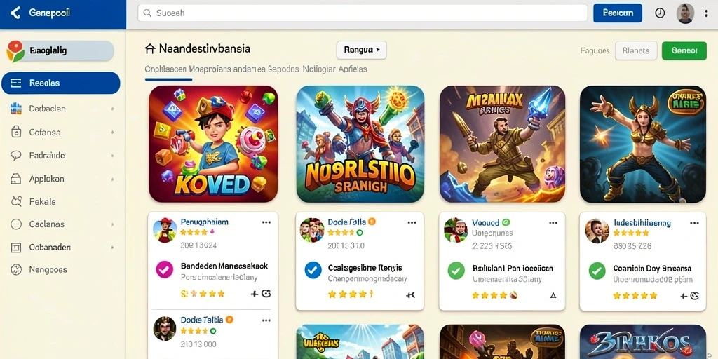 Tampilan awal permainan yang menawan dan penuh warna.